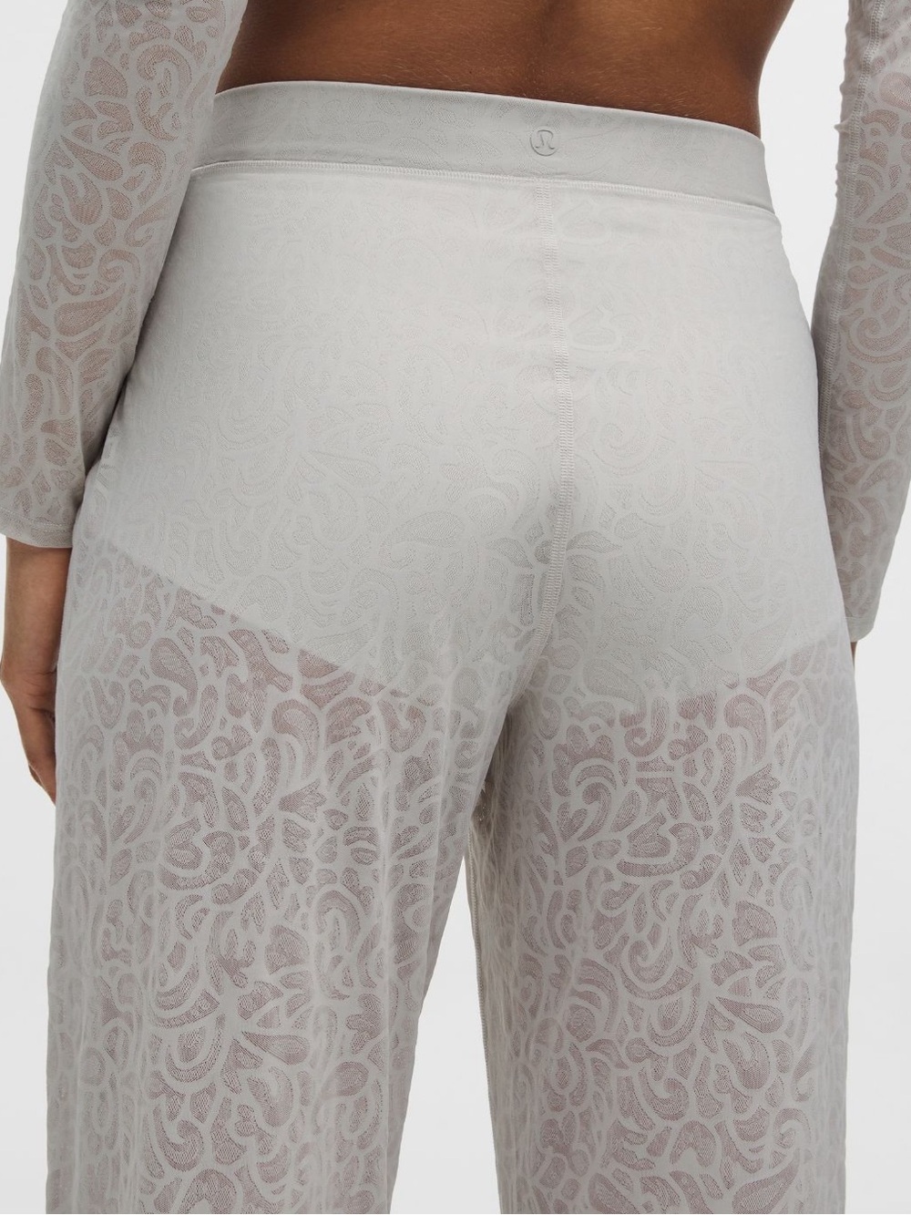 NWOT Lululemon Paisley Lace Jacquard High-Rise Flared Pant. Size 8 - Picture 8 of 10